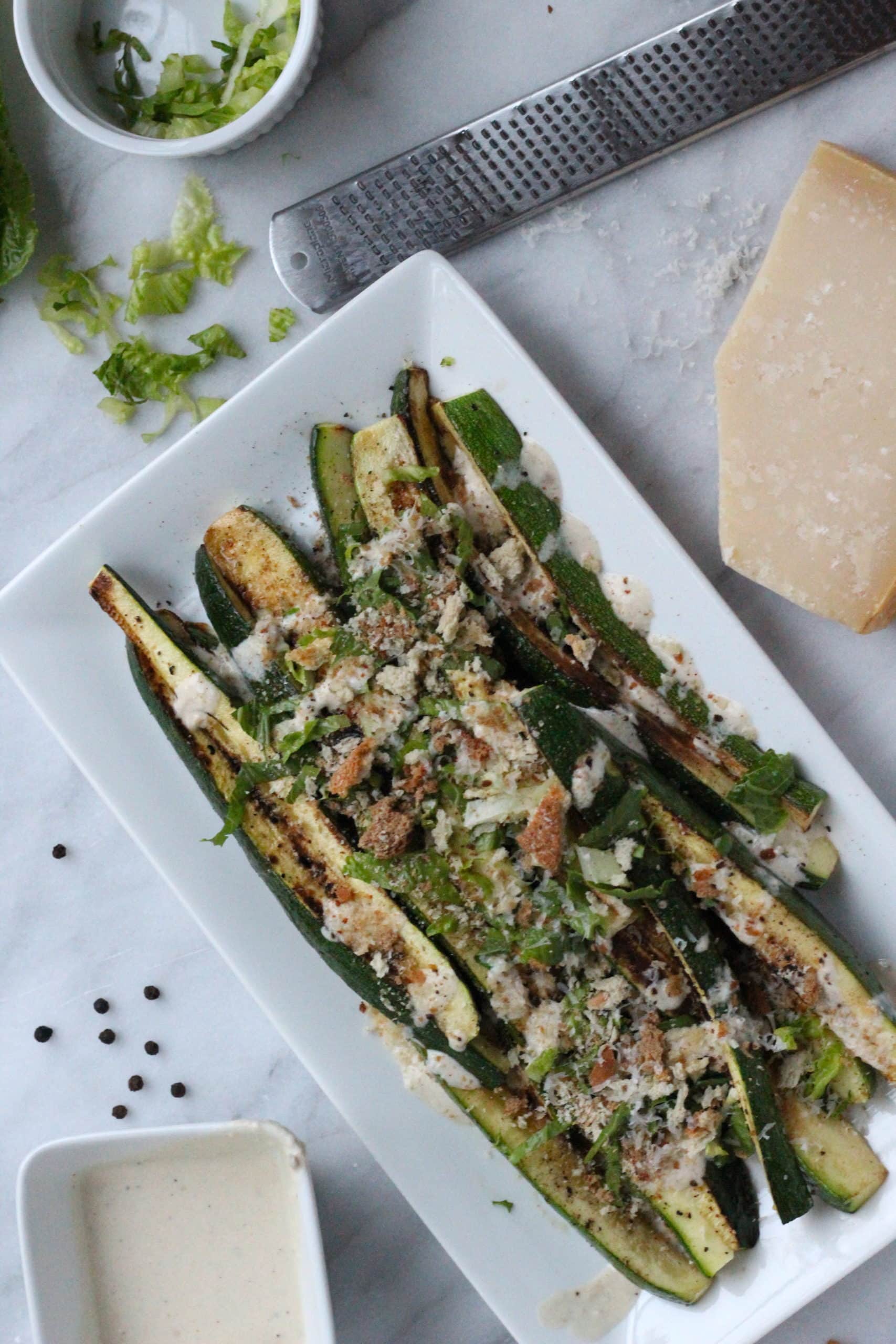 Grilled Zucchini Caesar So Happy You Liked It